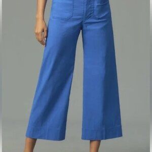 NWT Anthropologie Maeve Colette cropped wide-leg size 29R Blue Sea pants